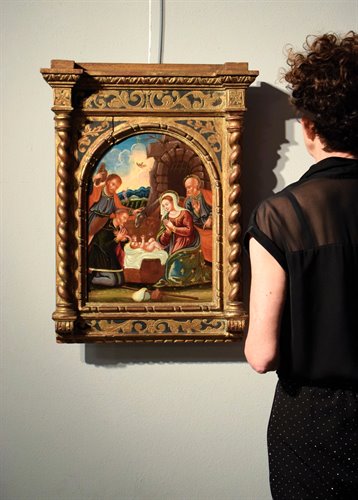   "Adoration of the shepherds"   Tabernacle frame  
